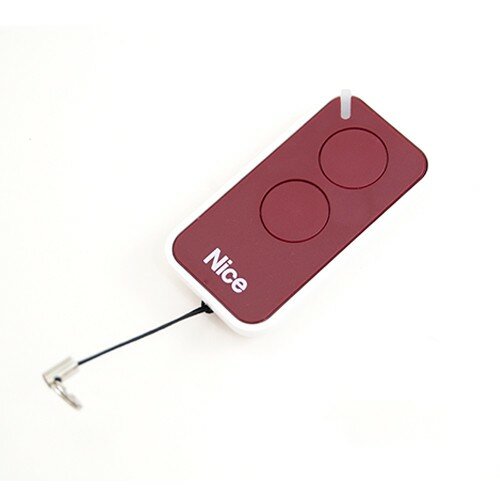 INTI2R - červený dvoukanálový dálkový ovladač Nice